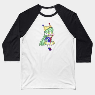 Green Clown Baseball T-Shirt